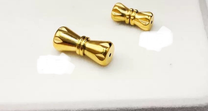 Titanium steel pearl necklace screw clasp bracelet clasp DIY jewelry accessory 20pcs