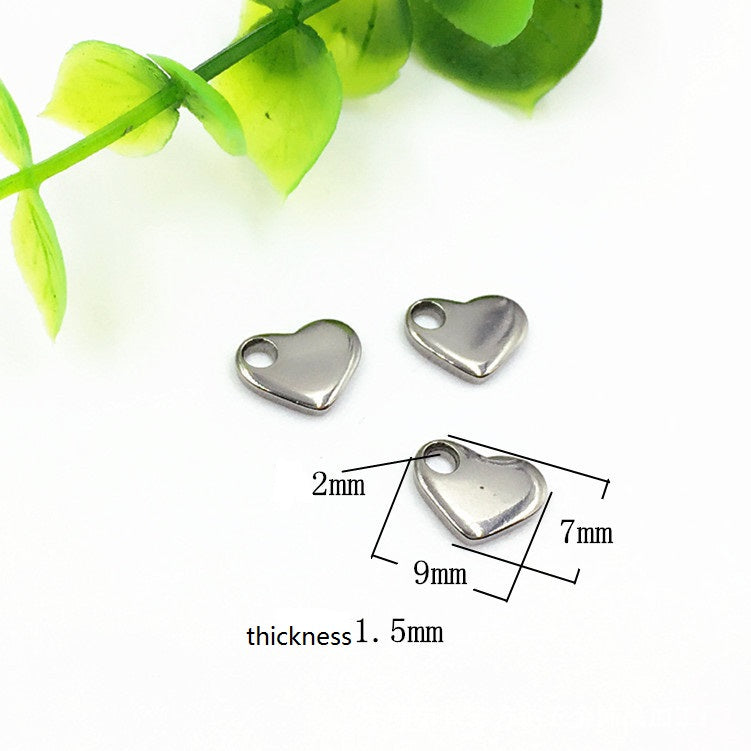 Stainless steel pendant round pendant logo pendant necklace pendant 50pcs