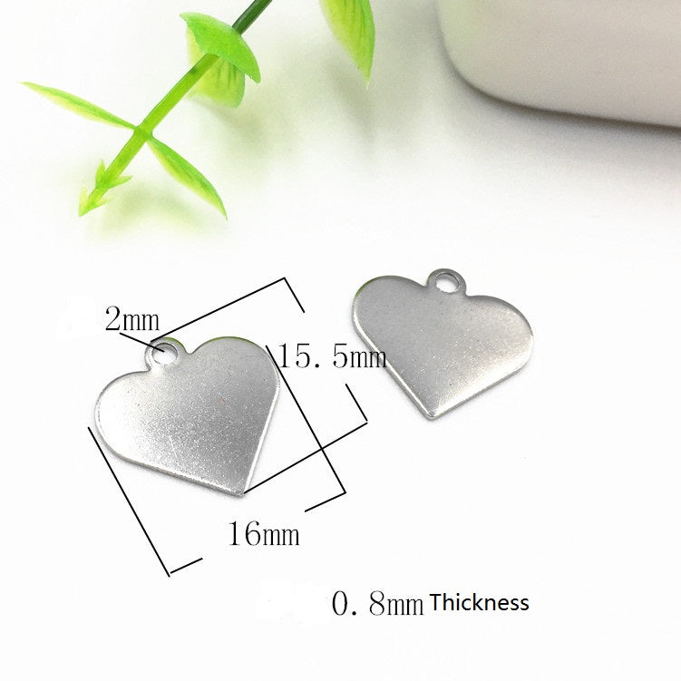 Stainless steel pendant round pendant logo pendant necklace pendant 50pcs