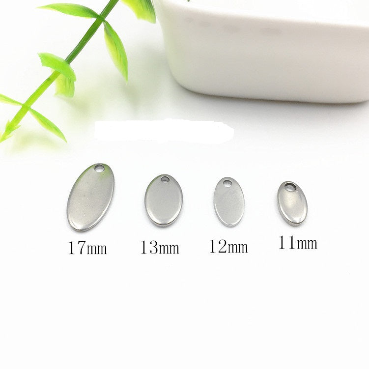 Stainless steel pendant round pendant logo pendant necklace pendant 50pcs
