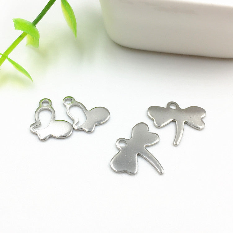 Stainless steel pendant round pendant logo pendant necklace pendant 50pcs