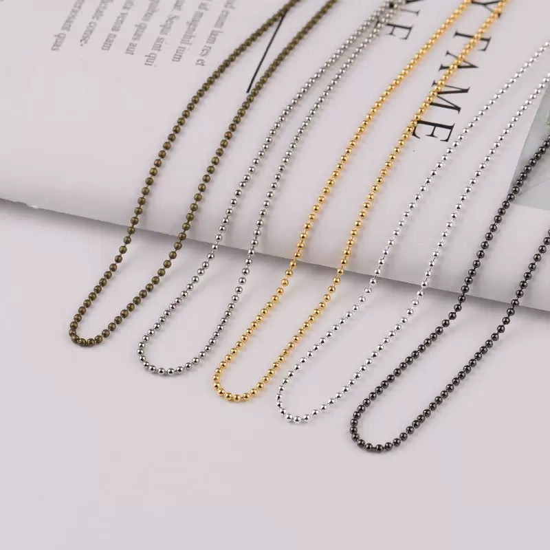 DIY handmade clothing chain jewelry materials brass bead chain 10 meter