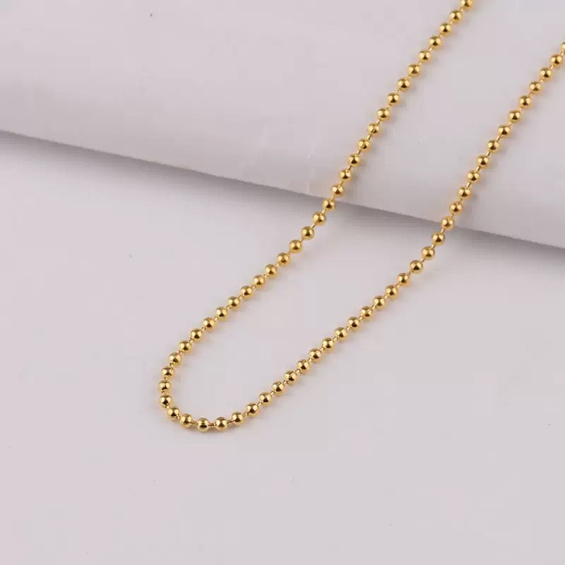 DIY handmade clothing chain jewelry materials brass bead chain 10 meter
