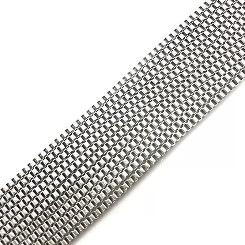 Stainless steel box chain necklace jewelry DIY jewelry necklace bracelet accessories titanium steel box chain 10 meter