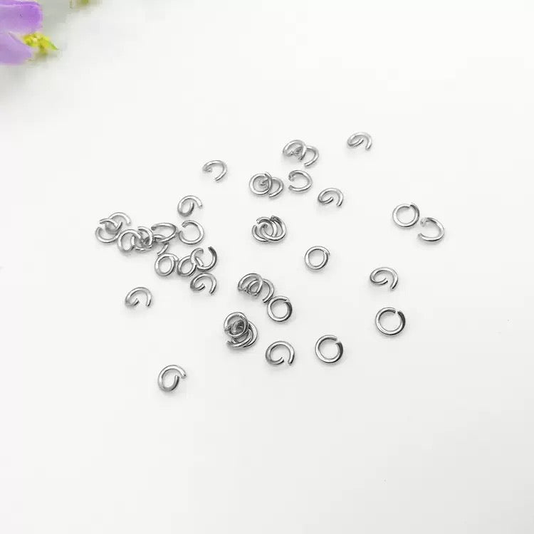 Stainless steel jump ring tight-mouthed ring, eco-friendly closed ring open ring DIY jewelry connect ring 500pcs