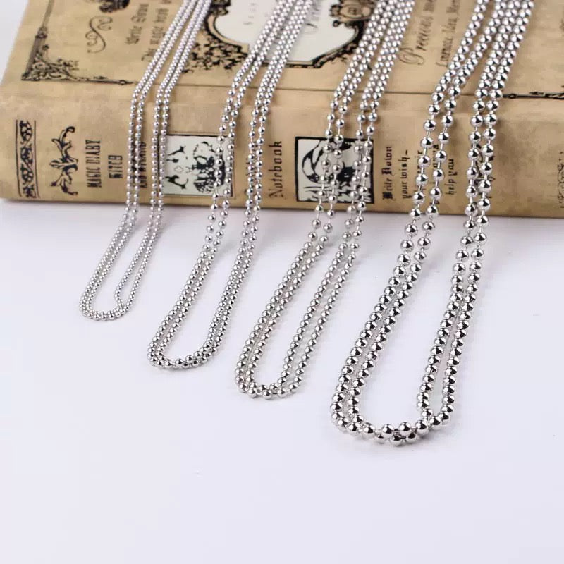 DIY handmade clothing chain jewelry materials brass bead chain 10 meter