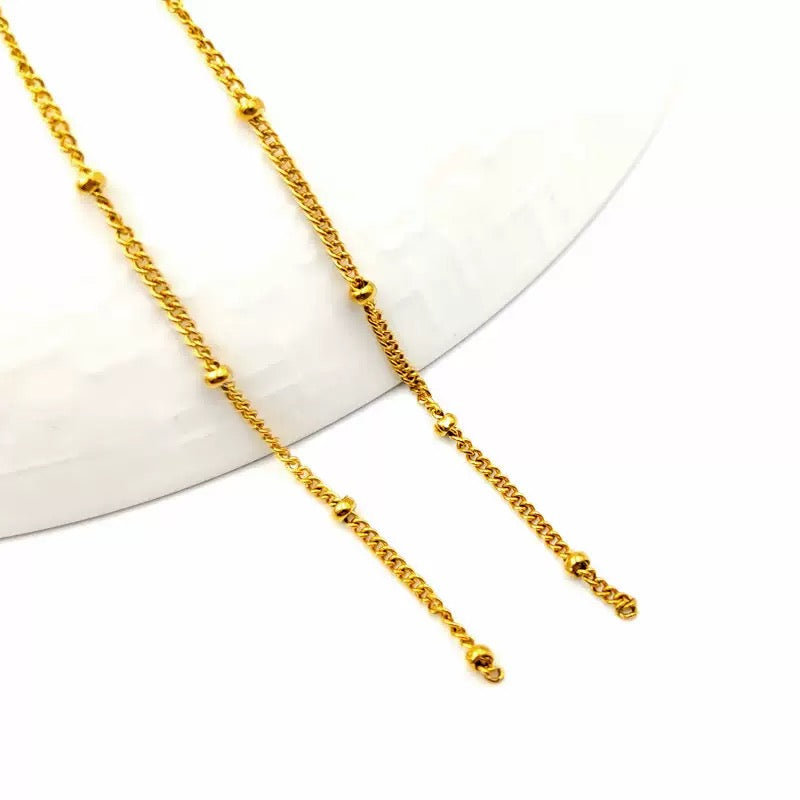 Titanium steel chain stainless steel chain various tail chain beads snake chain by meter