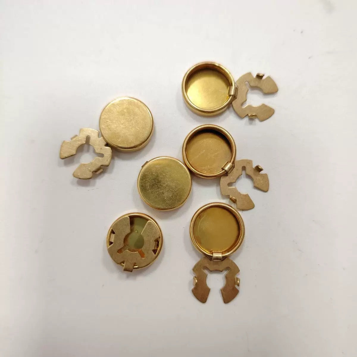 Button cover clasp Shirt buttons brass buttons cover clasp Turtle round-neck button-down cardigan collar button-up collar needle 100pcs