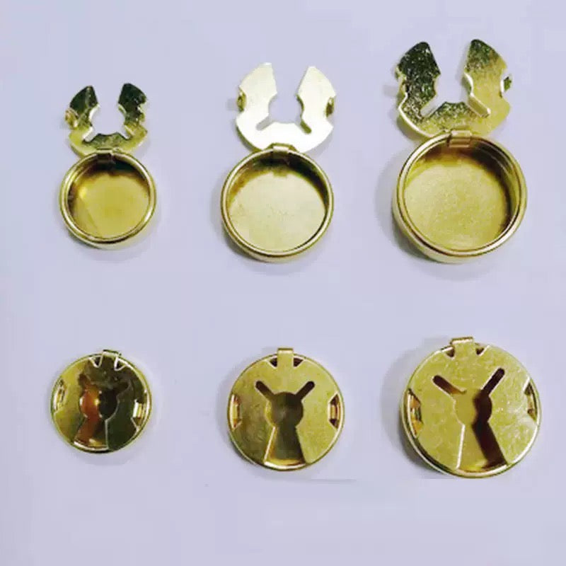 Button cover clasp Shirt buttons brass buttons cover clasp Turtle round-neck button-down cardigan collar button-up collar needle 100pcs
