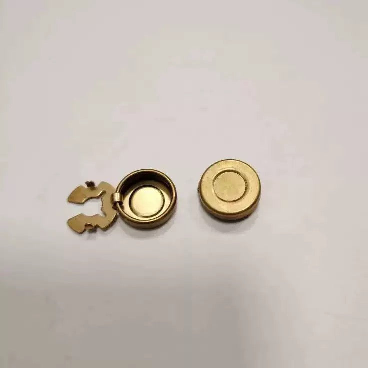 Button cover clasp Shirt buttons brass buttons cover clasp Turtle round-neck button-down cardigan collar button-up collar needle 100pcs