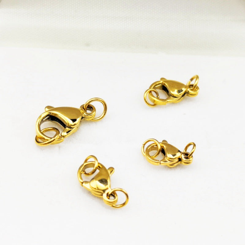 Stainless steel lobster clasp polished lobster clasp DIY jewelry accessory 100pcs