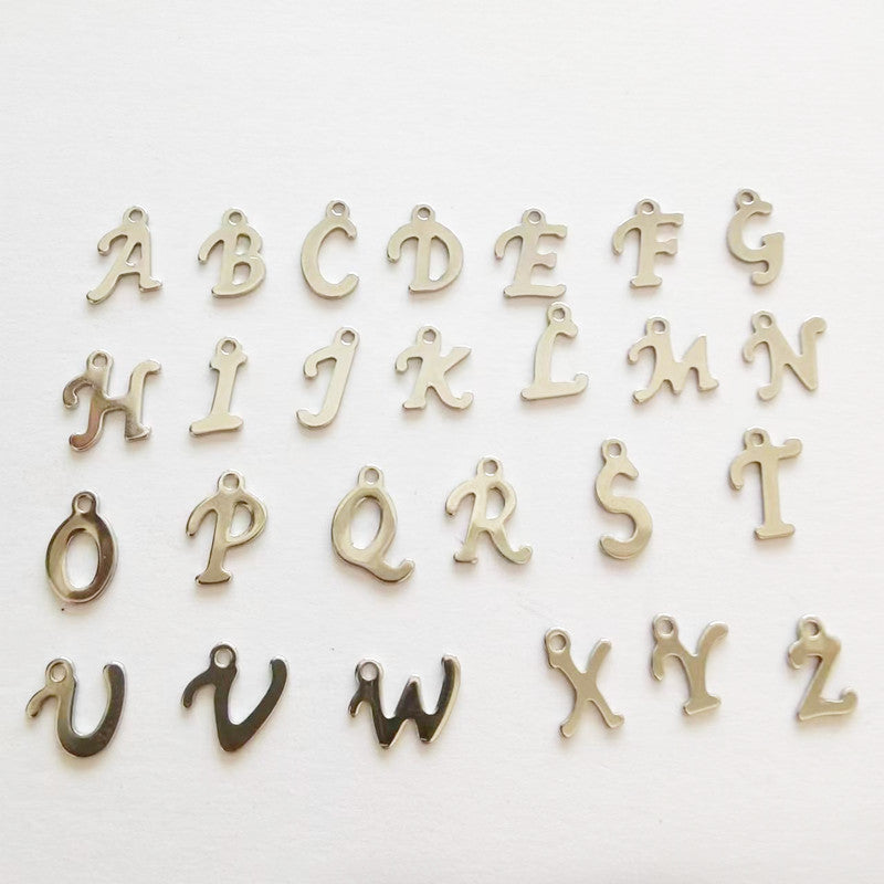 Stainless steel pendant round pendant logo pendant necklace pendant 50pcs
