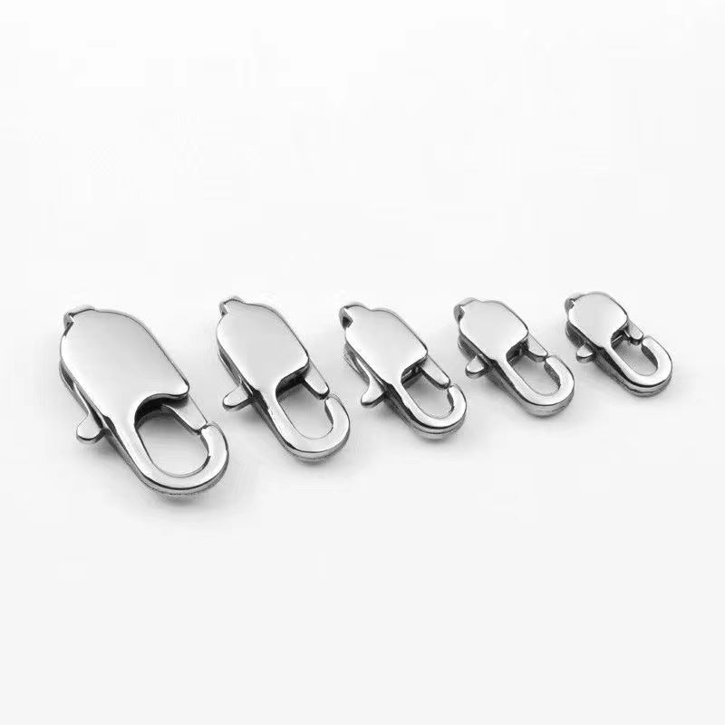 Stainless steel lobster clasp polished lobster clasp DIY jewelry accessory 100pcs