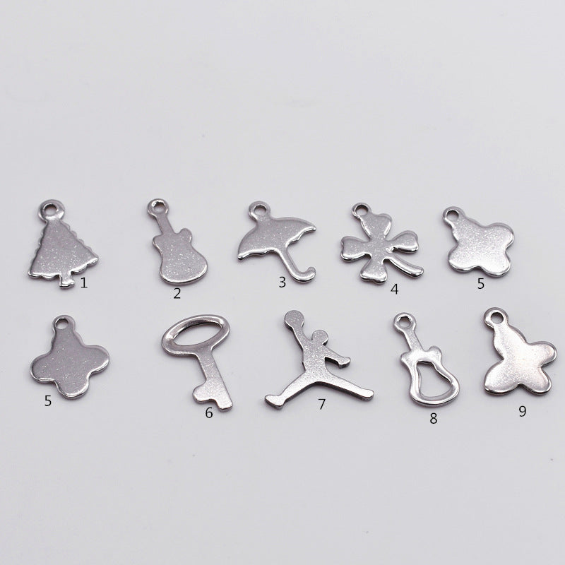 Stainless steel pendant round pendant logo pendant necklace pendant 50pcs