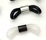 Stainless steel beads + rubber ring for glasses, stainless steel springs + silicone ring various glasses fixing ring 100pcs