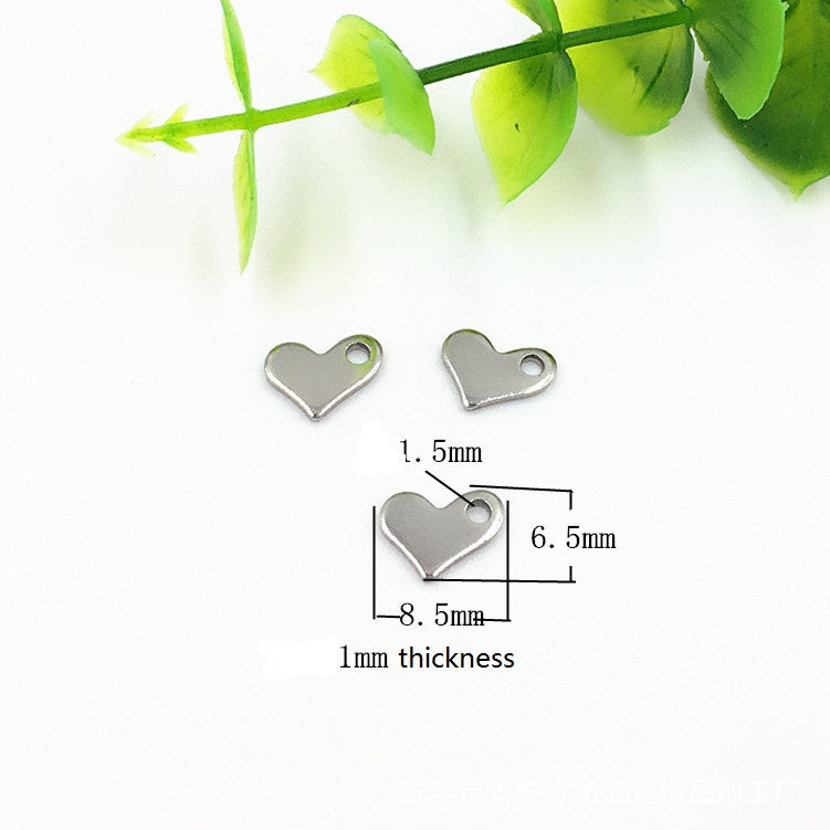 Stainless steel pendant round pendant logo pendant necklace pendant 50pcs
