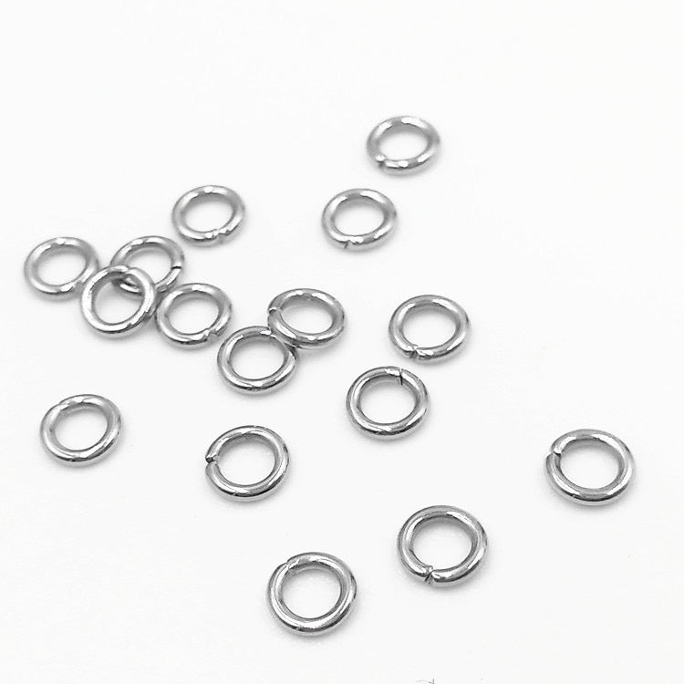 Stainless steel jump ring tight-mouthed ring, eco-friendly closed ring open ring DIY jewelry connect ring 500pcs