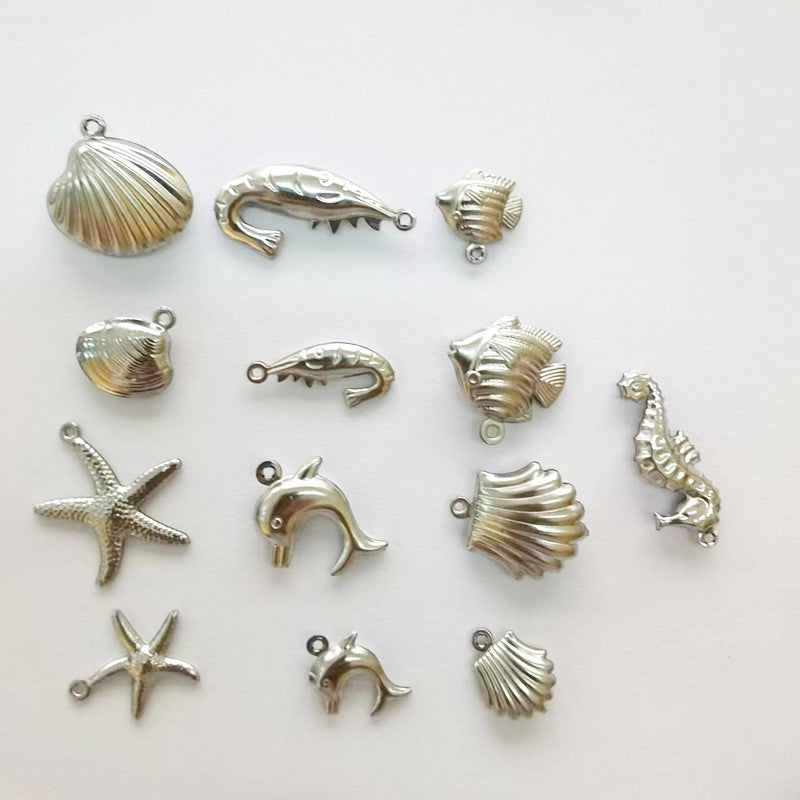 Stainless steel pendant round pendant logo pendant necklace pendant 50pcs